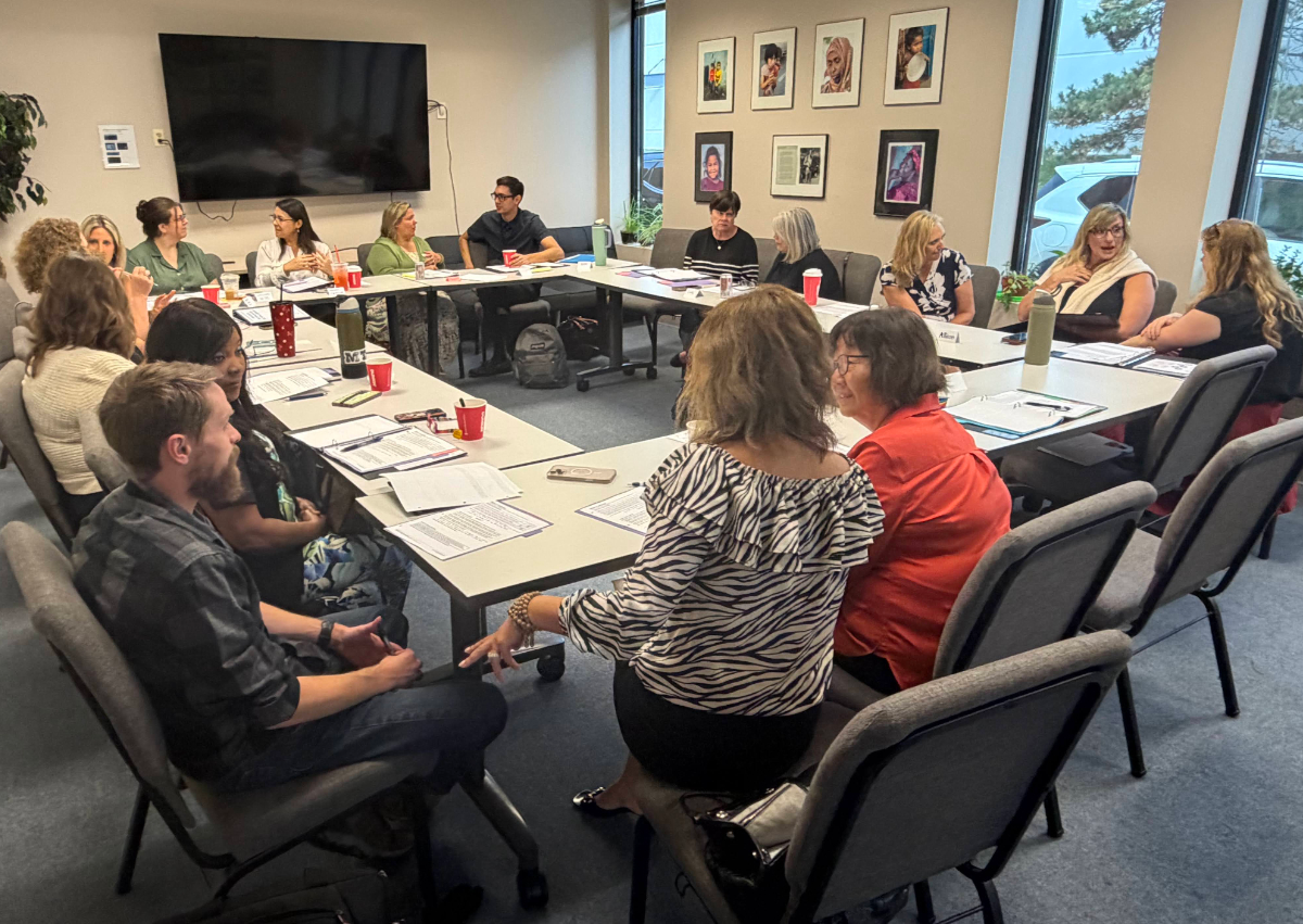 Agency leaders at a peer forum session